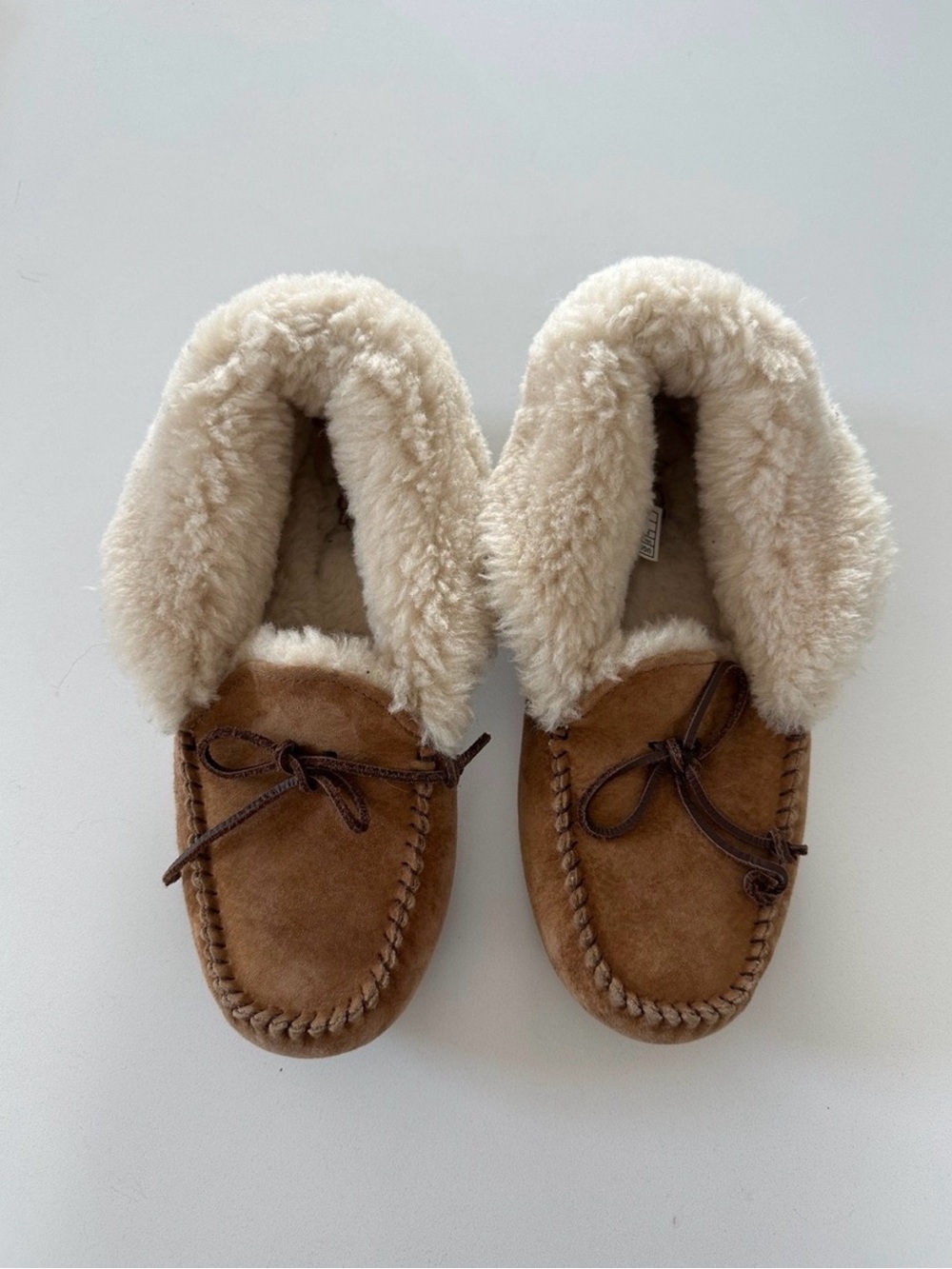 UGG Cozy Shearling-Lined Moccasin Slippers